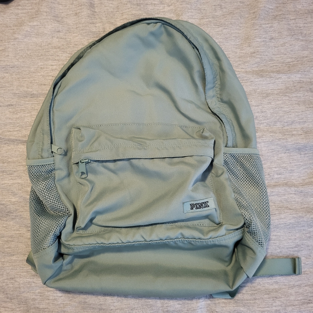 PINK Victoria's Secret Campus Backpack - Sage Green/Teal